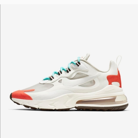 Nike Women's Air Max 270 React "Light Beige/Chalk" size 7.5 - Picture 12 of 14